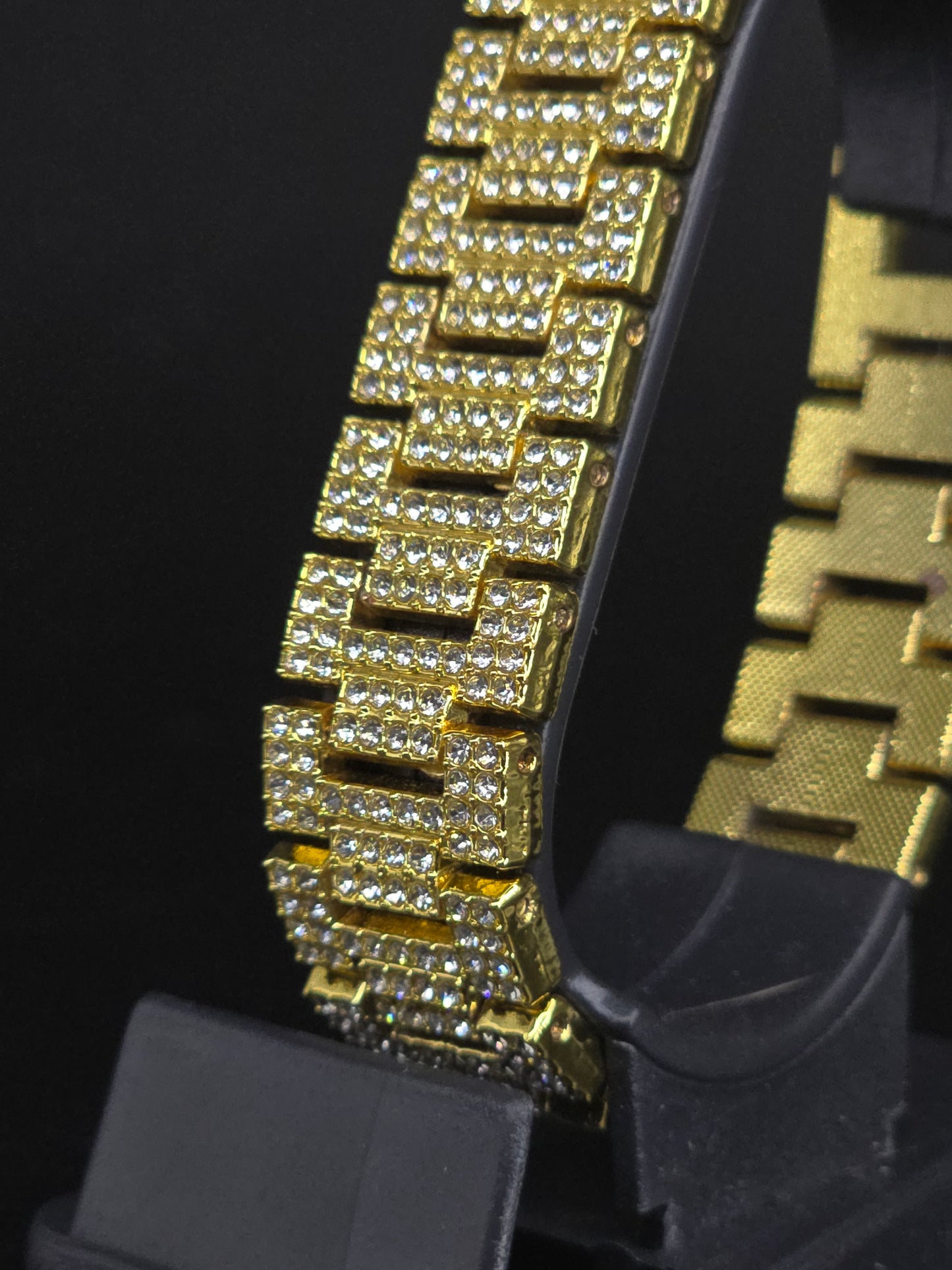 Pulsera tejido dorada