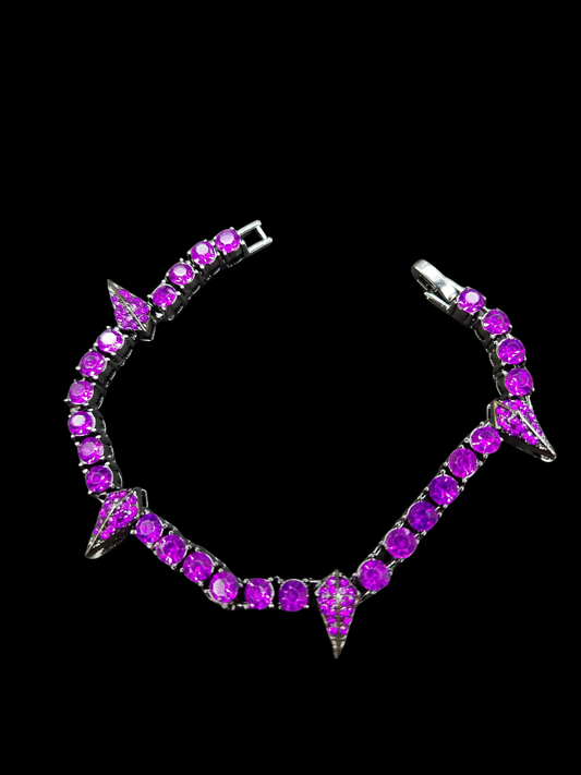 Pulsera tennis chain Purple edición