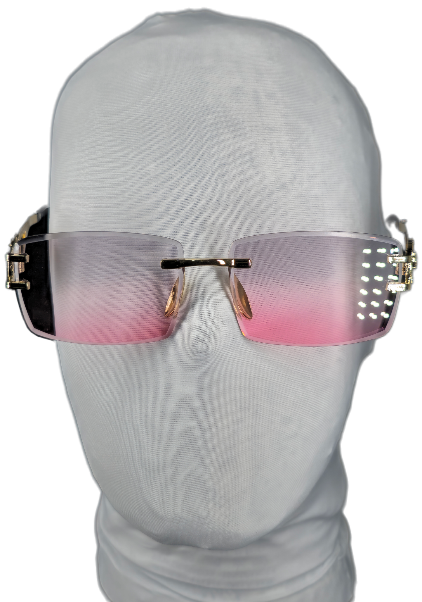 lentes v3rsace rosa y transparentes