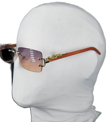 Lentes c4rtier pardo shadow bi tono