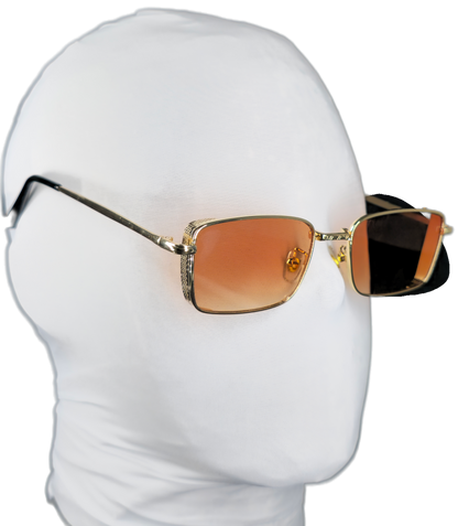 1972 lentes cafe y oro