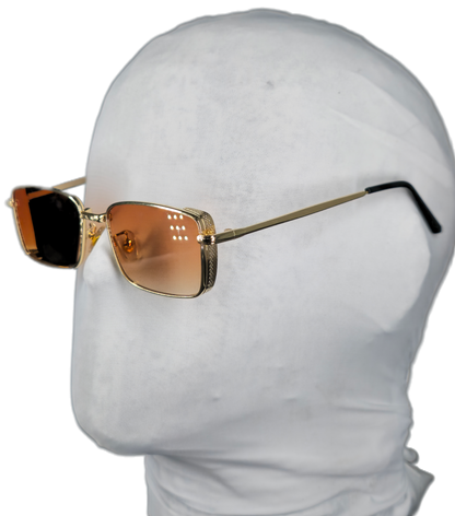 1972 lentes cafe y oro