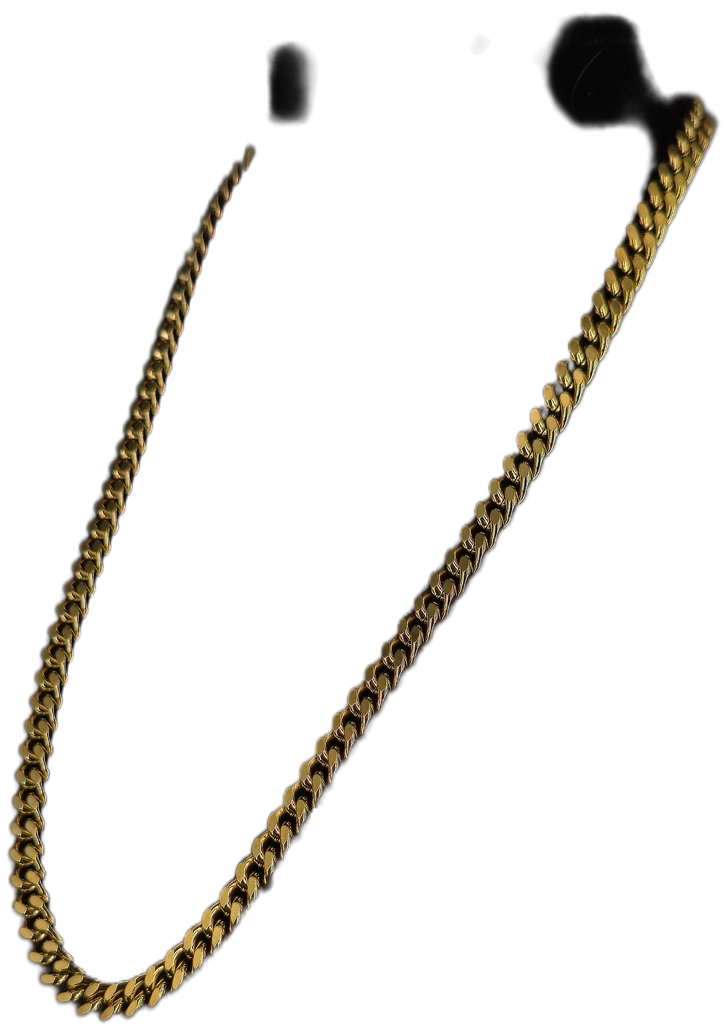 cadena cubana oro laminado 4 mm