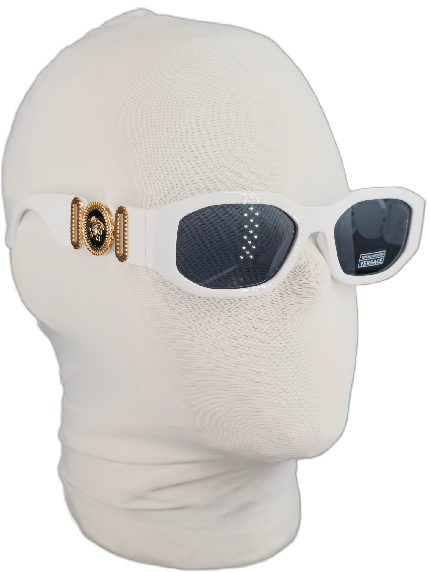 Lentes v3rsace blancos y dorado