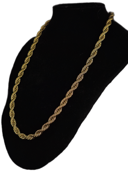 cadena turbillom 7 mm oro laminado